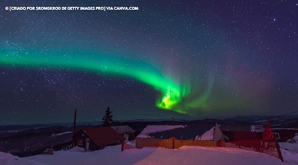 Aurora Boreal no Alasca