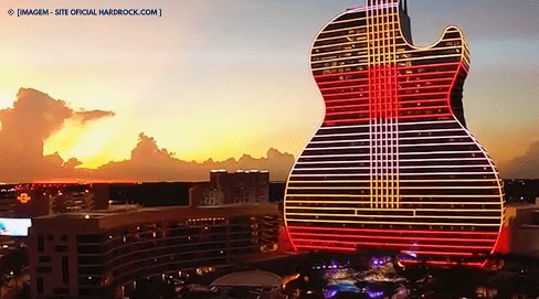 Hotel em forma de guitarra nos EUA