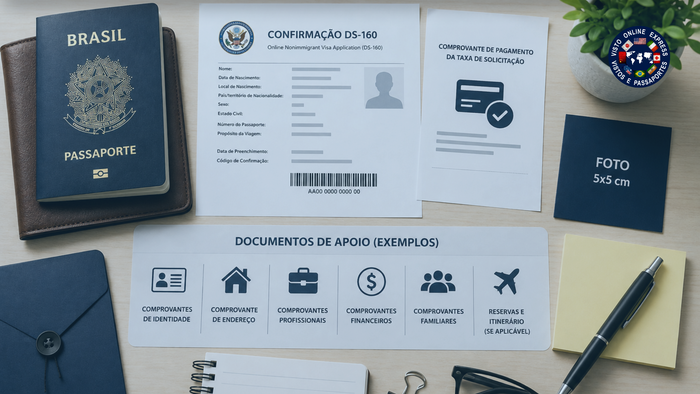Documentos do visto americano Documentos do visto americano